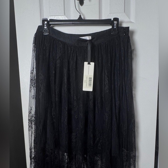 NWT Morrison Elegant Black Lace Long Skirt - Picture 7 of 7